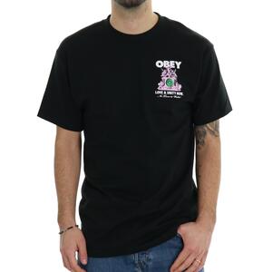 T-SHIRT LOVE & UNITY OBEY NERO